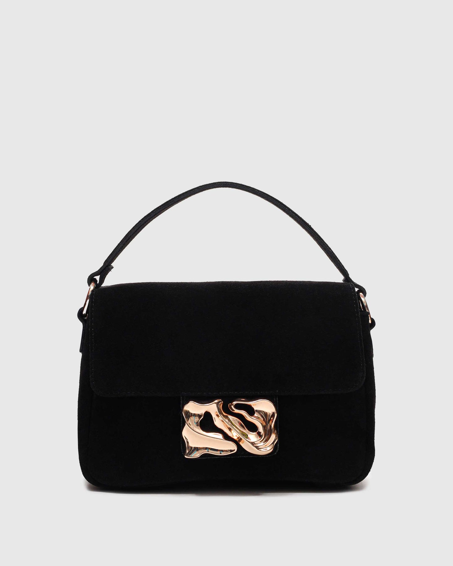 Núnoo Honey Icon Suede Black w. Gold Medium Black