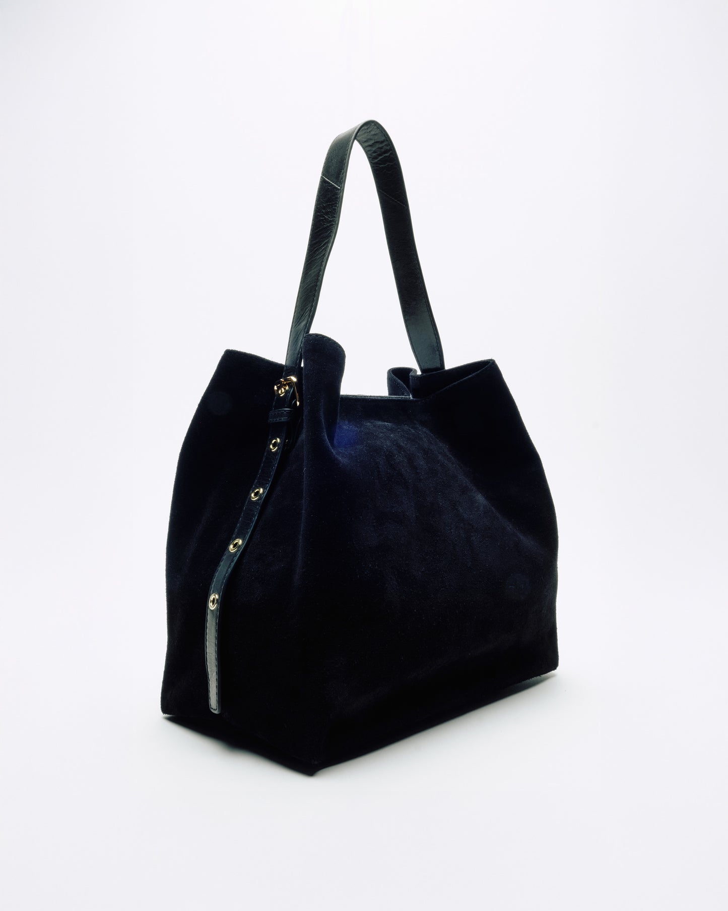 Núnoo Chiara Suede Black w. Gold Large Black
