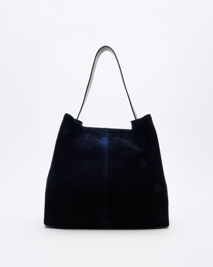 Núnoo Chiara Suede Black w. Gold Large Black