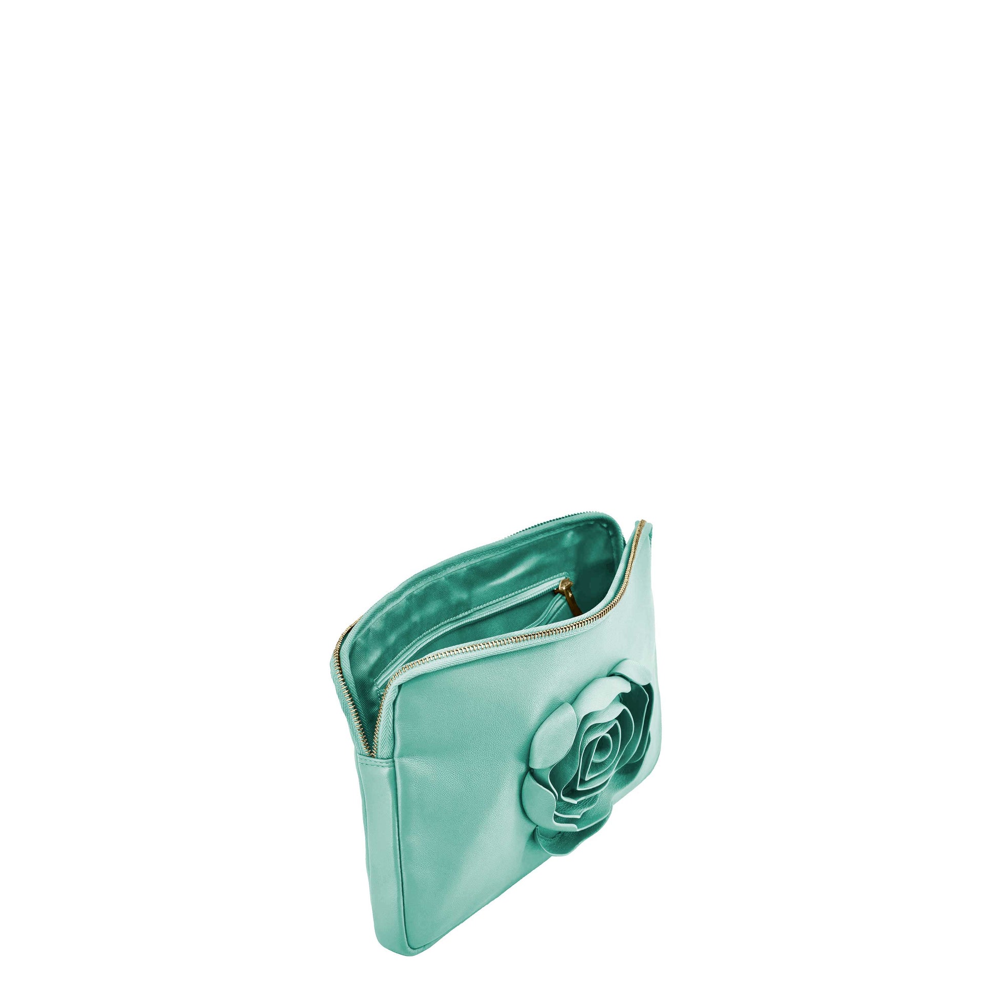 Núnoo Clutch Rose Cozy Mint w. Gold Medium Mint green