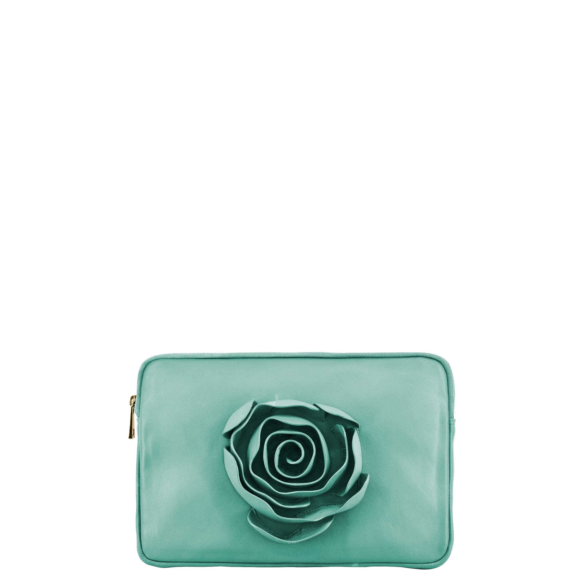 Núnoo Clutch Rose Cozy Mint w. Gold Medium Mint green
