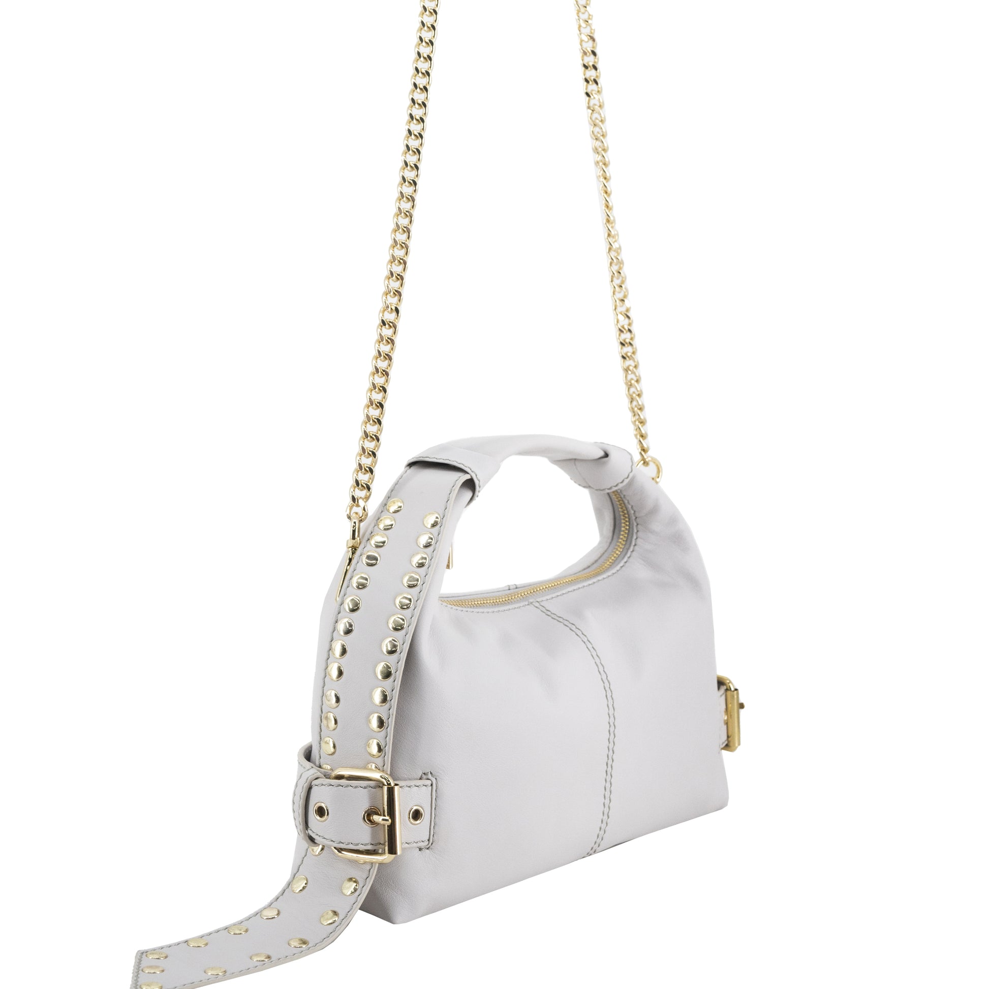 Núnoo Dandy Detail Cozy Off White w. Gold Small bag Off white