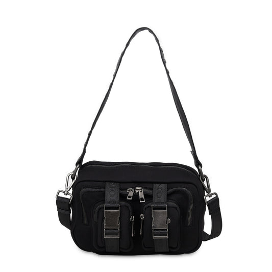 Núnoo Ellie Buckle Scuba Black w. Antique Silver Medium Black