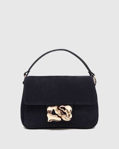 Núnoo Honey Icon Suede Navy w. Gold Medium Navy