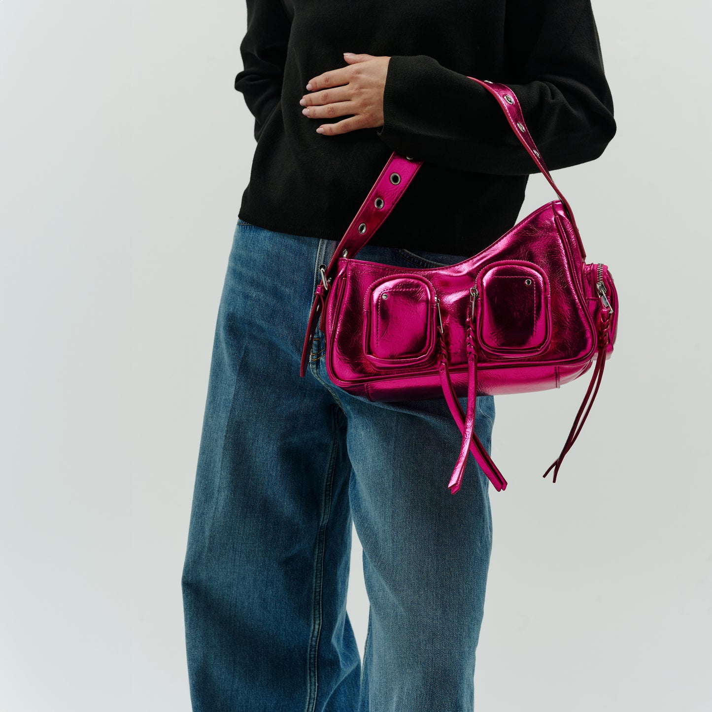 Núnoo Jennifer Pocket Recycled Cool Pink Medium Pink