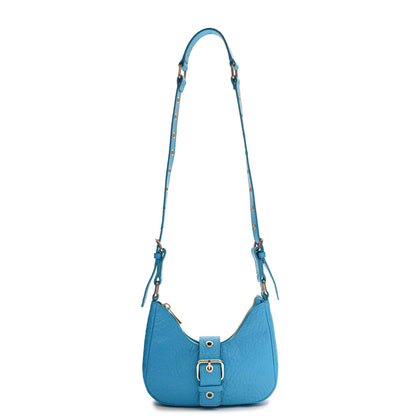 Núnoo Palma Buckle New Zealand Bright Blue w. Gold Small bag Bright Blue