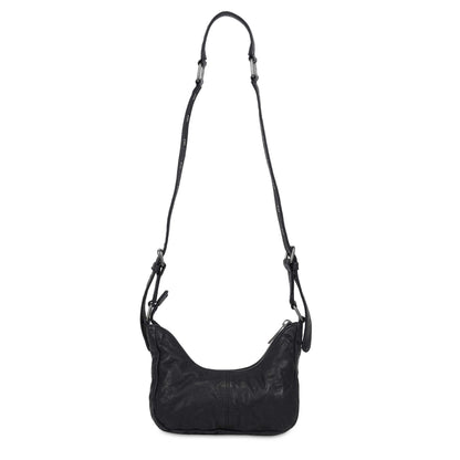 Núnoo Palma Rock Black w. Antique Silver Small bag Black