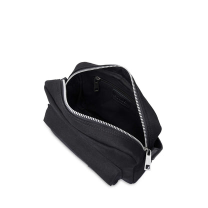 Núnoo Paloma Recycled Canvas w. leather Black Shoulder bags Black