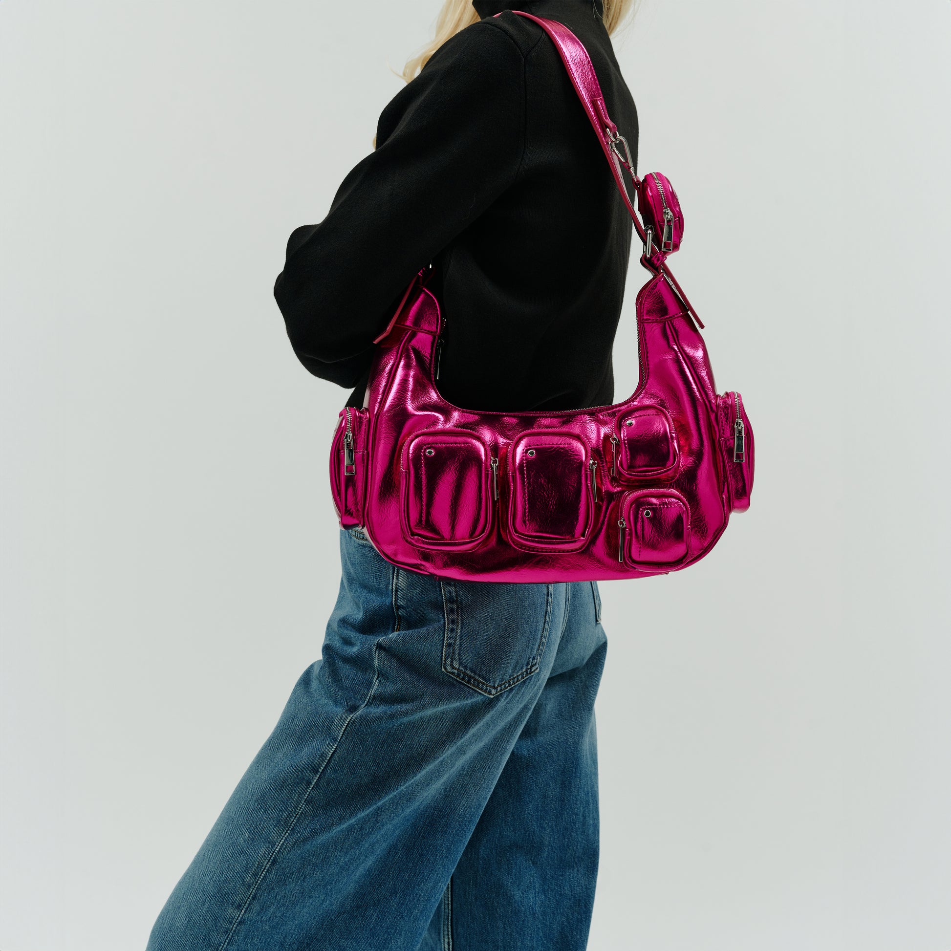 Núnoo Sally Pocket Recycled Cool Pink Medium Pink