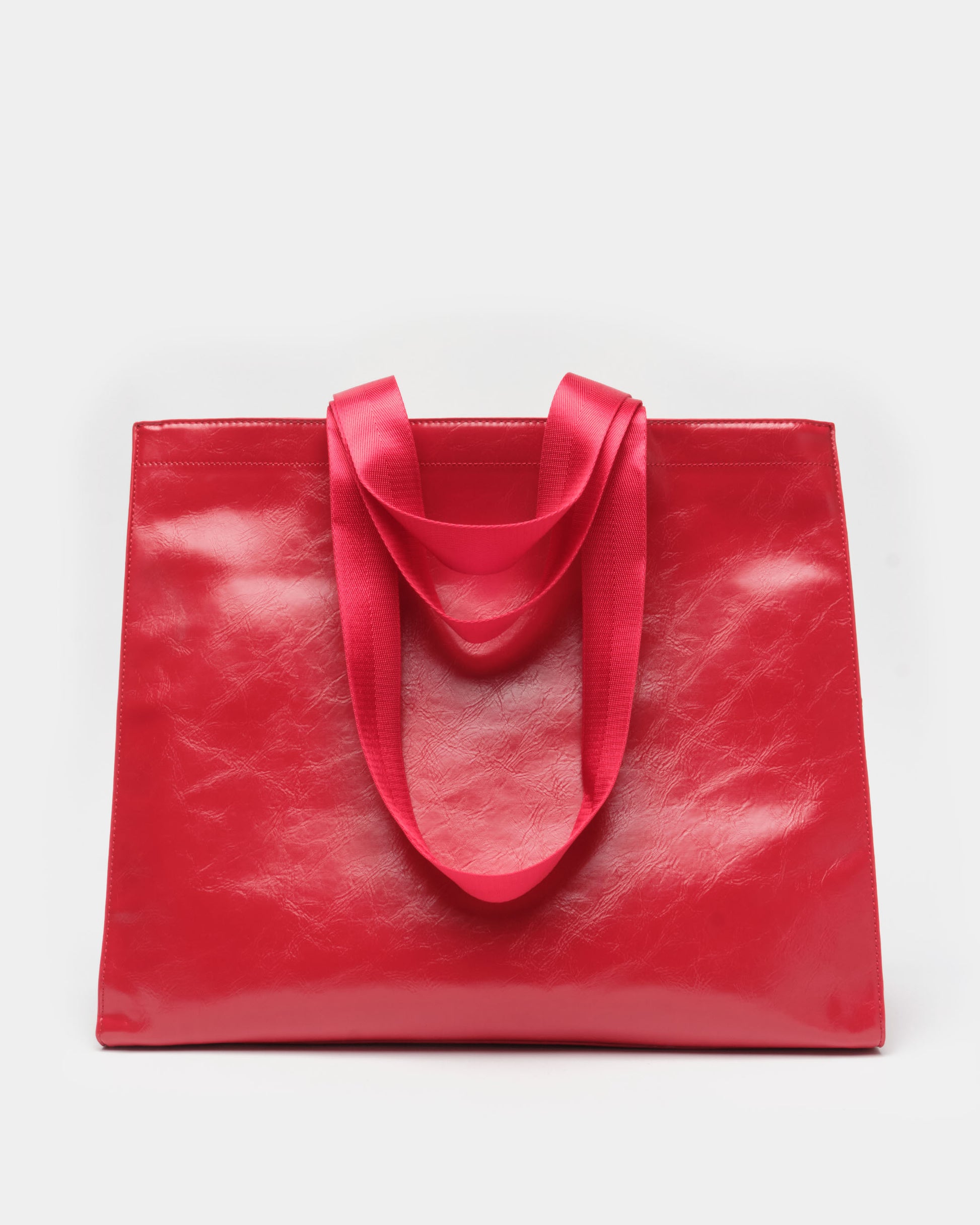 Núnoo Shopper Wrinkle Bright Red Maxi Bright Red