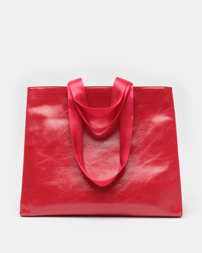 Núnoo Shopper Wrinkle Bright Red Maxi Bright Red