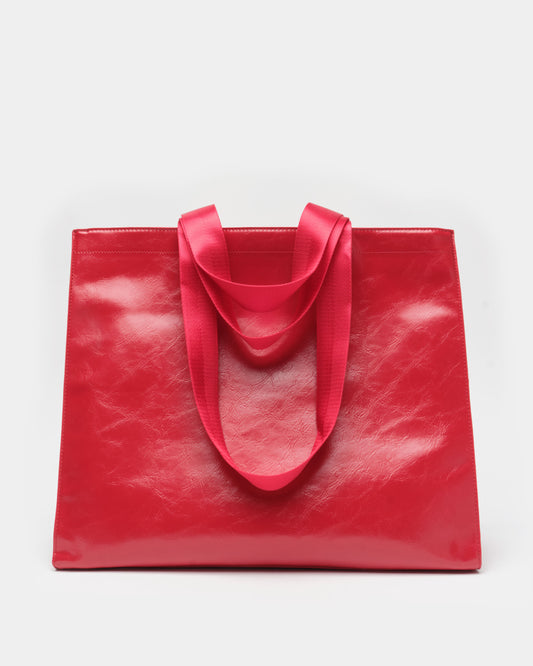 Núnoo Shopper Wrinkle Bright Red Maxi Bright Red