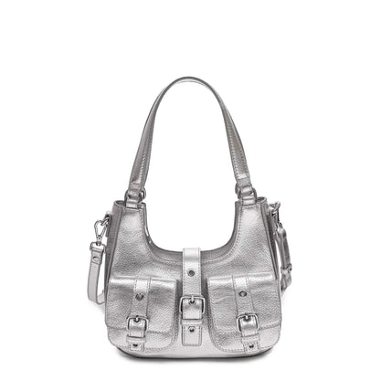 Núnoo Small Alva Metallic Silver Small bag Silver