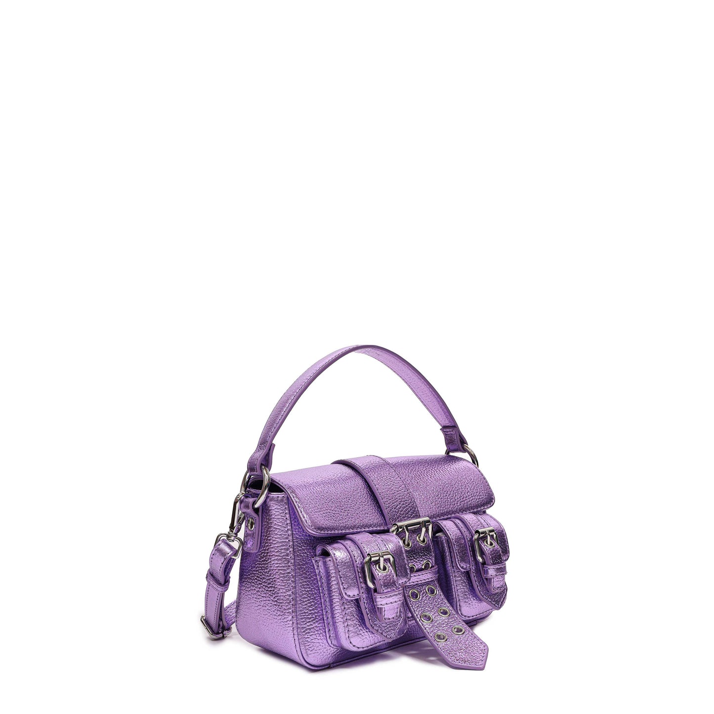 Núnoo Small Honey Buckle Metallic Purple Small bag Purple