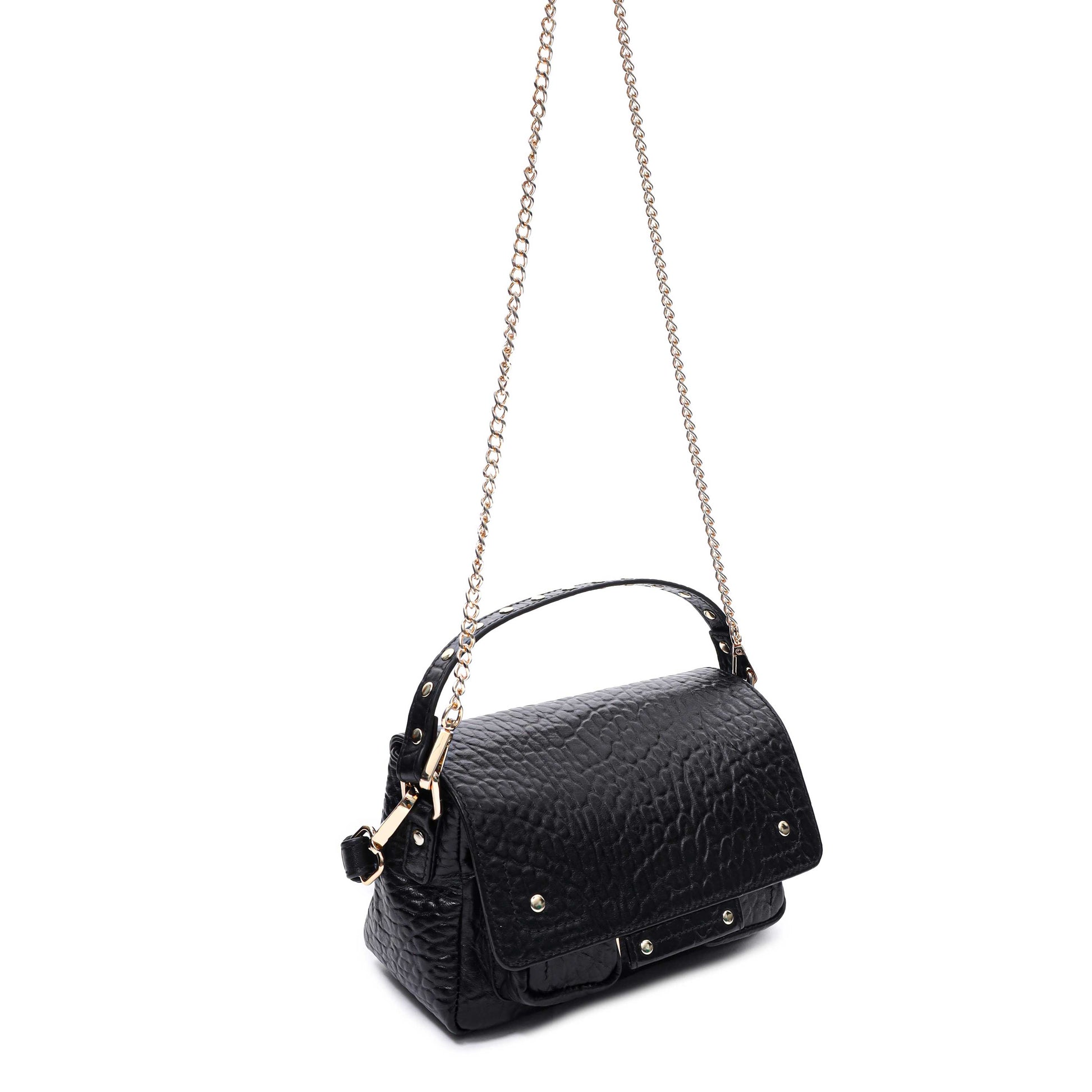Núnoo Small Honey new zealand black w. gold Small bag Black
