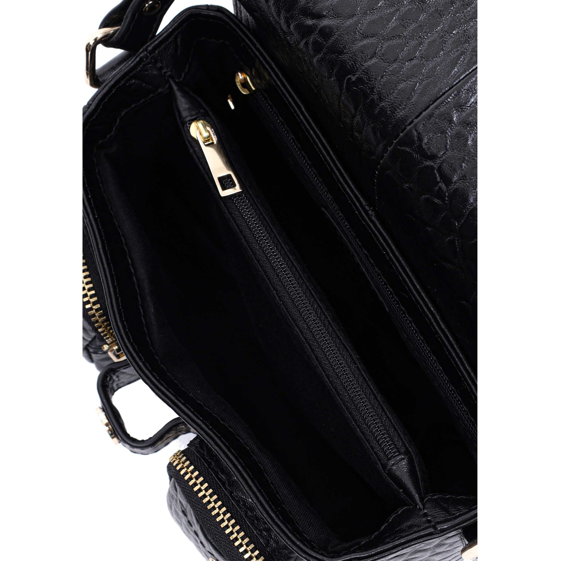 Núnoo Small Honey new zealand black w. gold Small bag Black